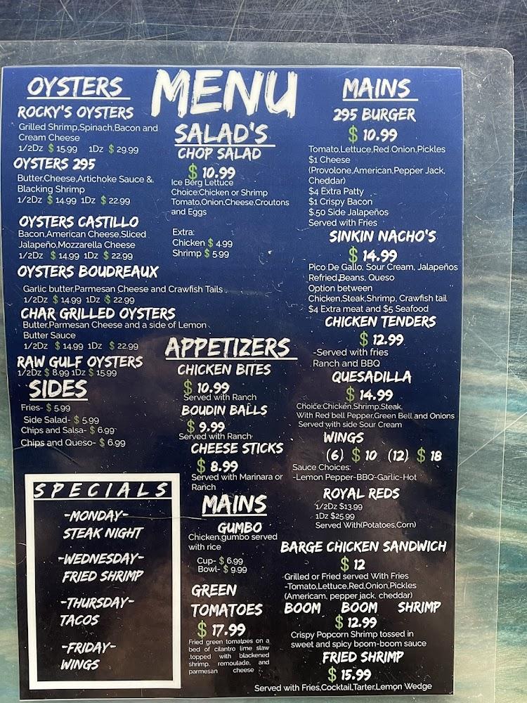 Barge 295 Menu image 4